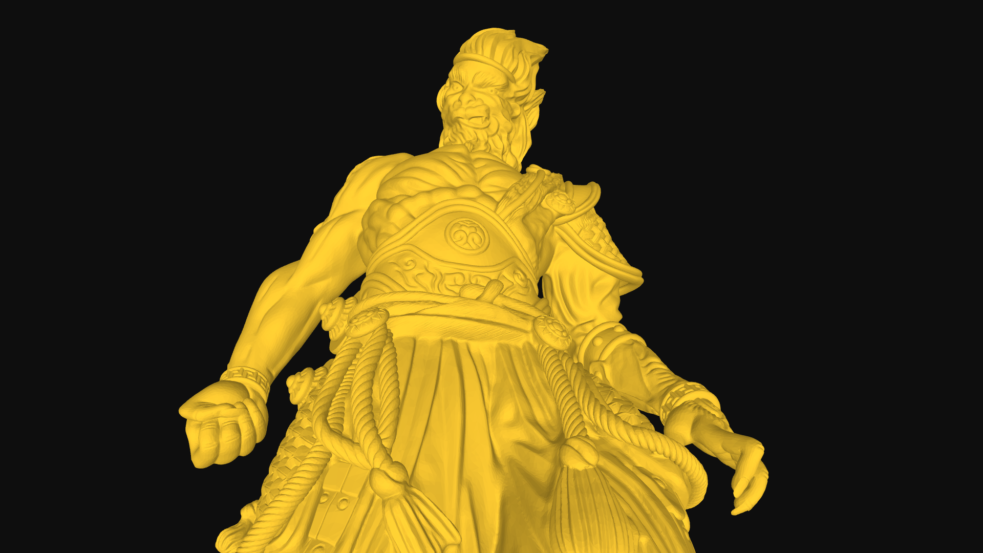 悟空黑神话立体圆雕3D模型图